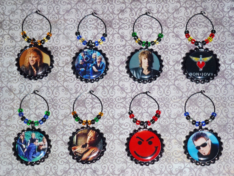 Bon Jovi Wine Charms Set 1