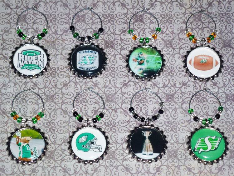 Saskatchewan Rough Riders Wine Charms